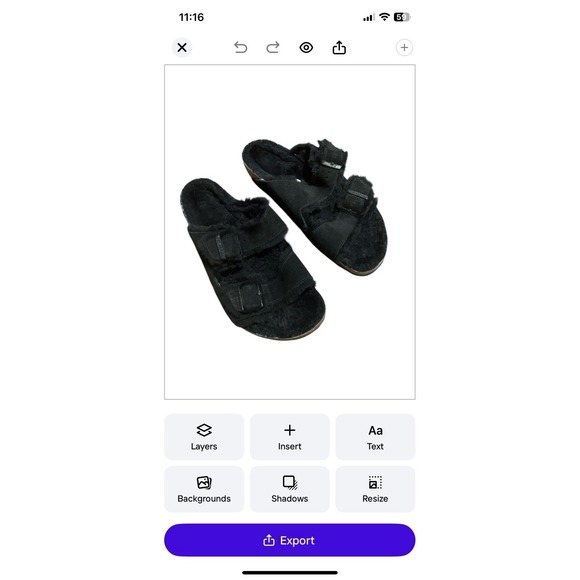 Birkenstock Arizona Shearling Suede Leather Black US M 10 W 11.5 EU 43 Unisex - Picture 8 of 12